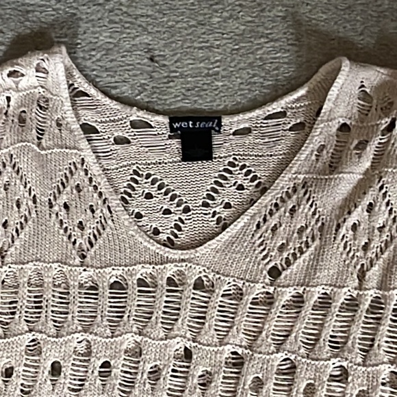 Wet seal crochet boho chic top size L - Picture 2 of 6